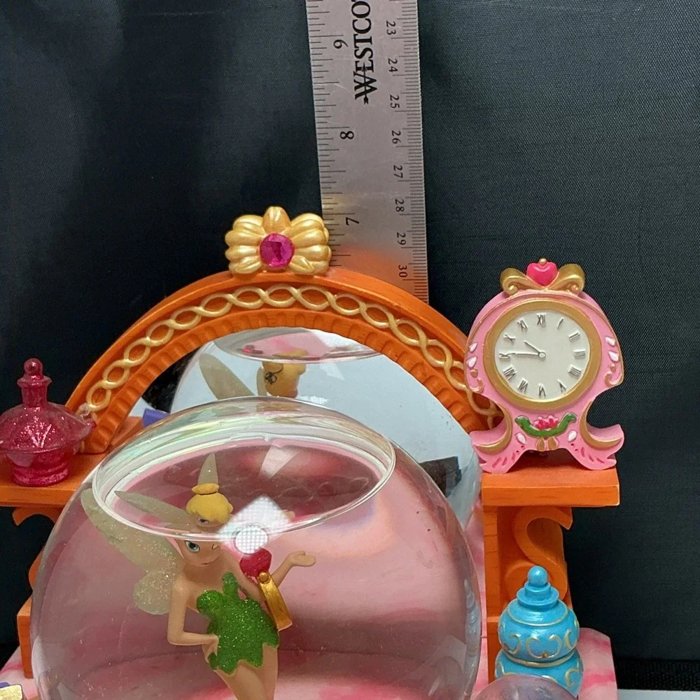 Disney Tinkerbell‎ Snow Globe The Pink Vanity Plays You Can Fly 2002